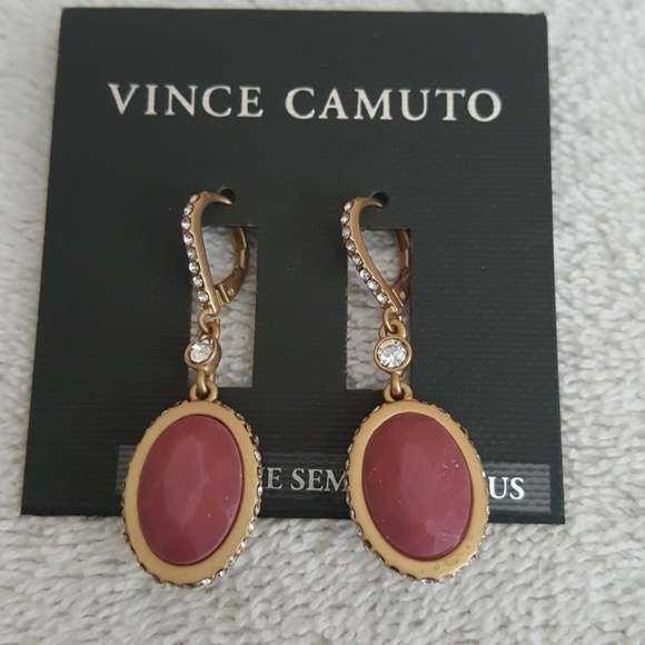 New Vince Camuto Oval Drop Earrings - Picture 2 of 6